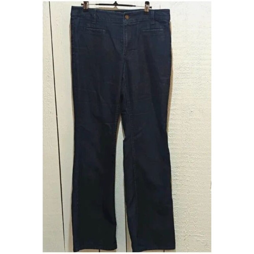 Ann Taylor Curvy Women’s Bootcut Jeans Denim Button Closure Size 8